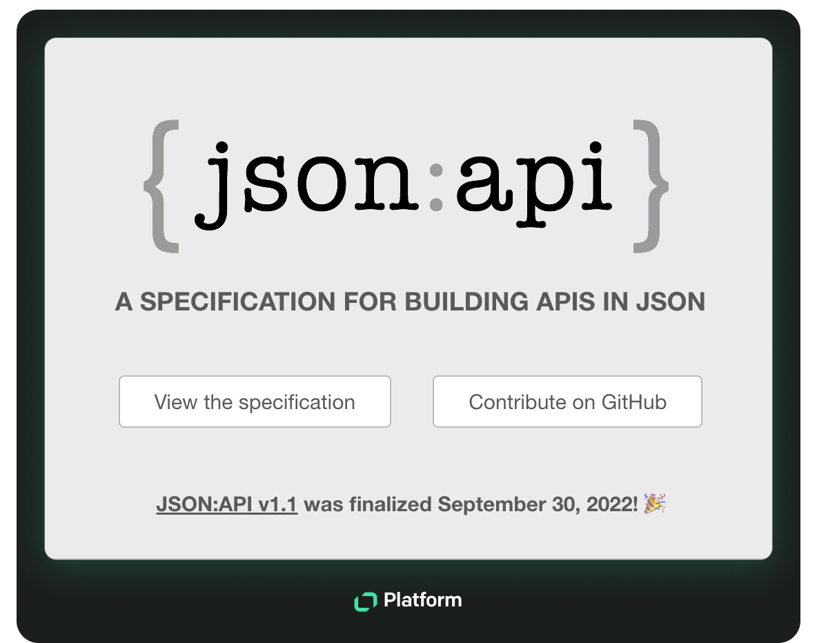 JSON:API website