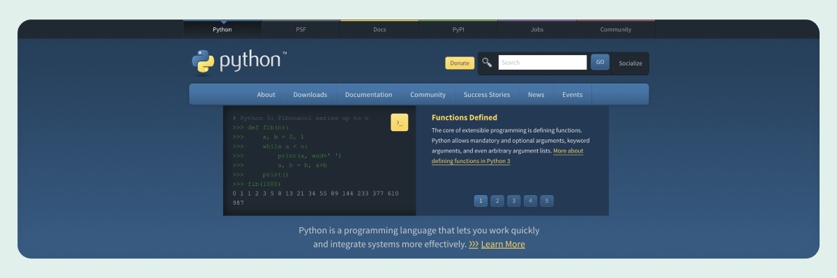 Python website